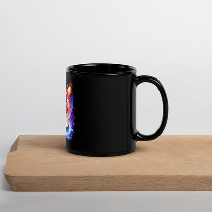 Zauberzelt Schwarze glänzende Tasse