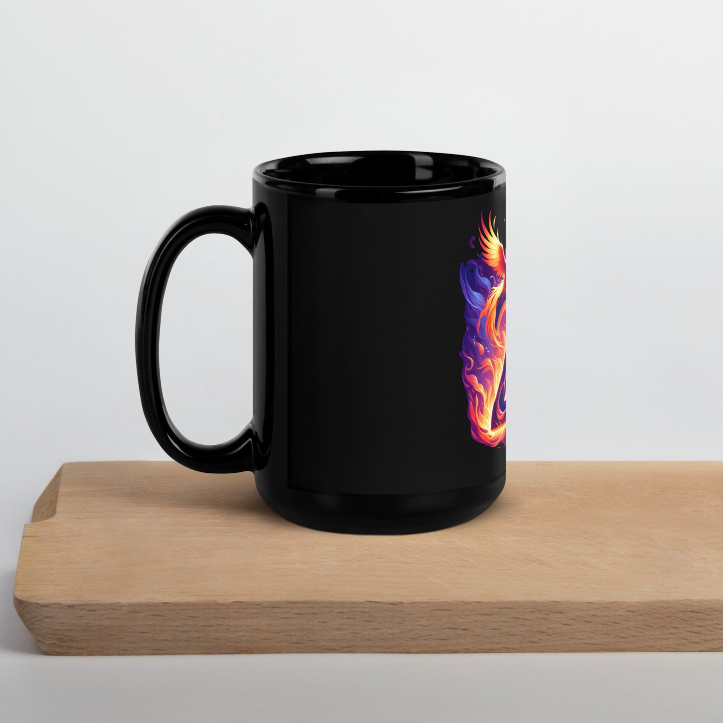 Zauberzelt Schwarze glänzende Tasse