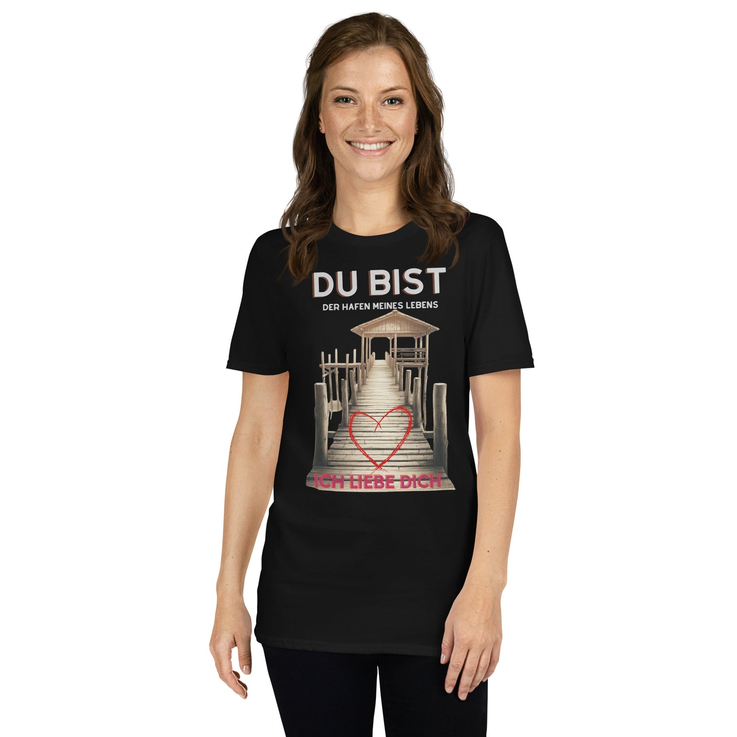 "Du bist der Hafen meines Lebens" - Romantisches Design für Verliebte | Ischkrass.de  Unisex-T-Shirt