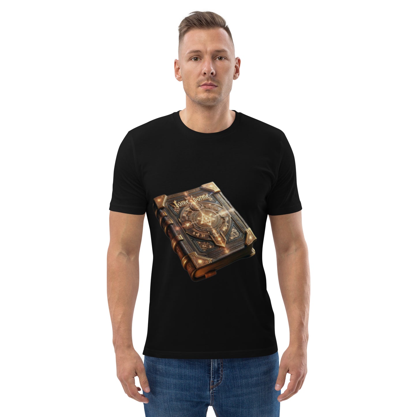 "Geheimnisse des Loredome" – Das ultimative DND-Zauberbuch für Abenteurer Unisex-Bio-Baumwoll-T-Shirt