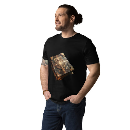 "Geheimnisse des Loredome" – Das ultimative DND-Zauberbuch für Abenteurer Unisex-Bio-Baumwoll-T-Shirt