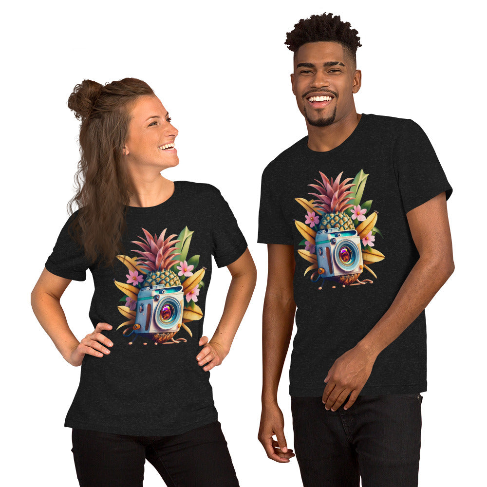 Ananas Und Kamera Unisex-T-Shirt