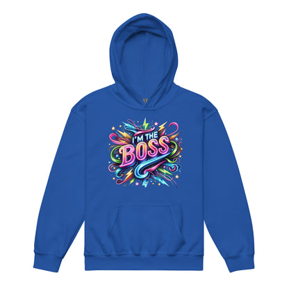 "I'm the Boss" – Leuchtendes Selbstbewusstsein auf Ischkrass.de  Hoodie für Jugendliche