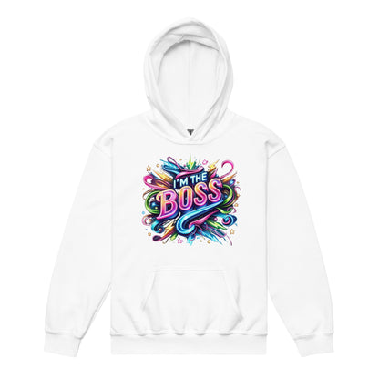 "I'm the Boss" – Leuchtendes Selbstbewusstsein auf Ischkrass.de  Hoodie für Jugendliche