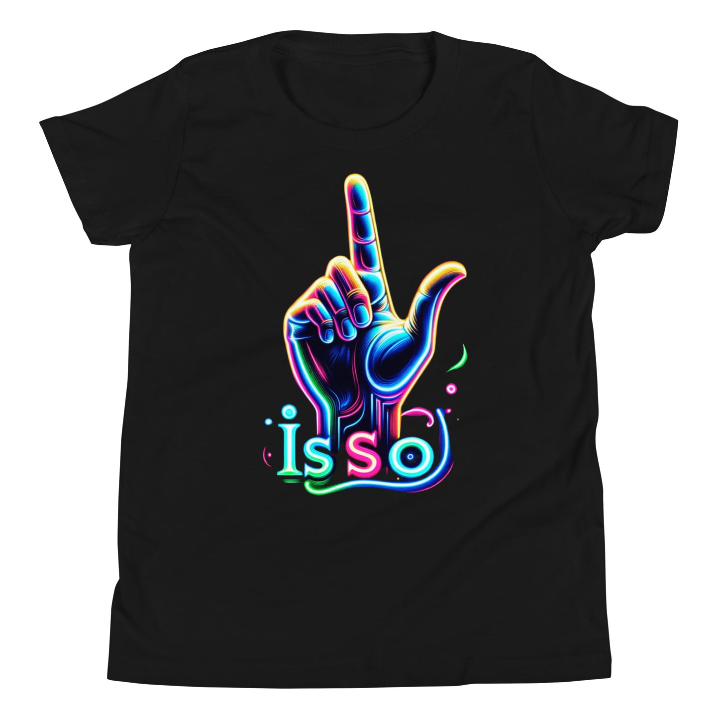 "Is so" Neon-Handgesten T-Shirt | Ischkrass.de für Kinder