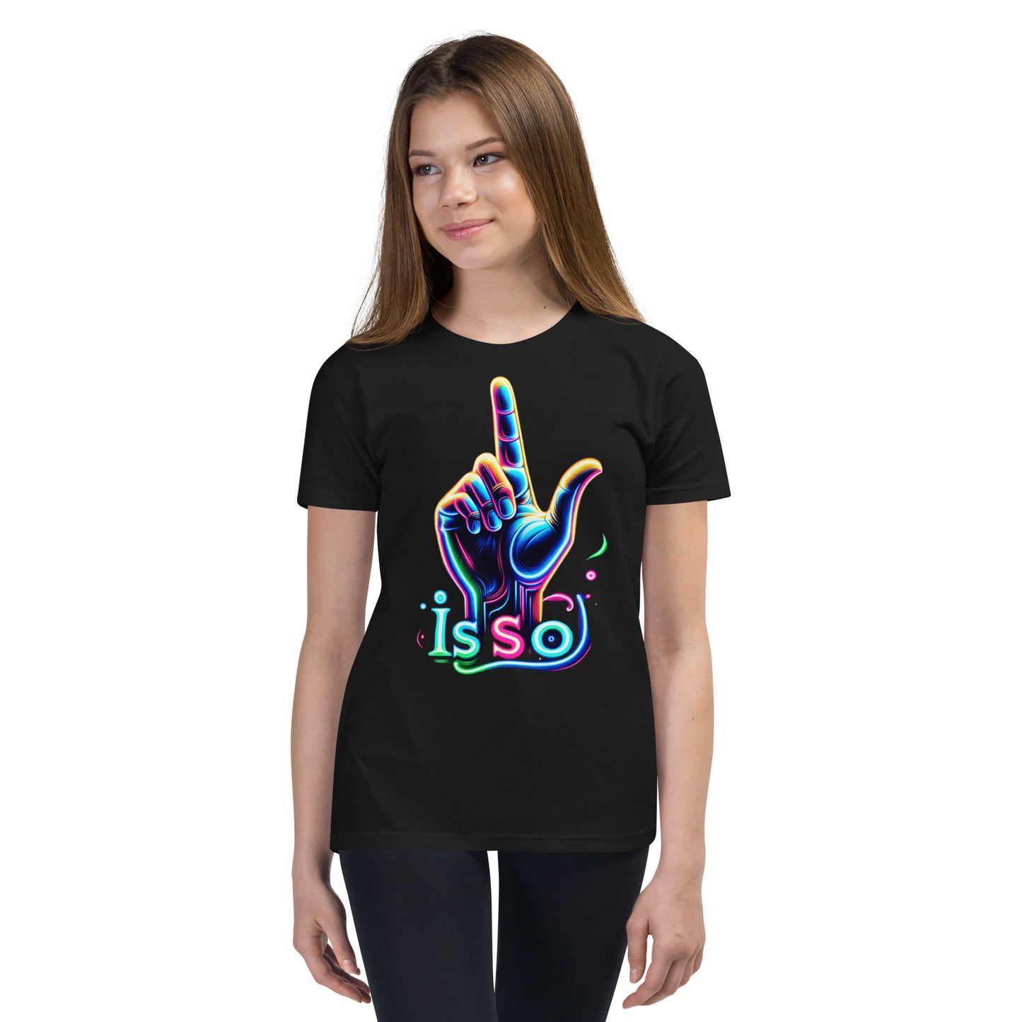 "Is so" Neon-Handgesten T-Shirt | Ischkrass.de für Kinder