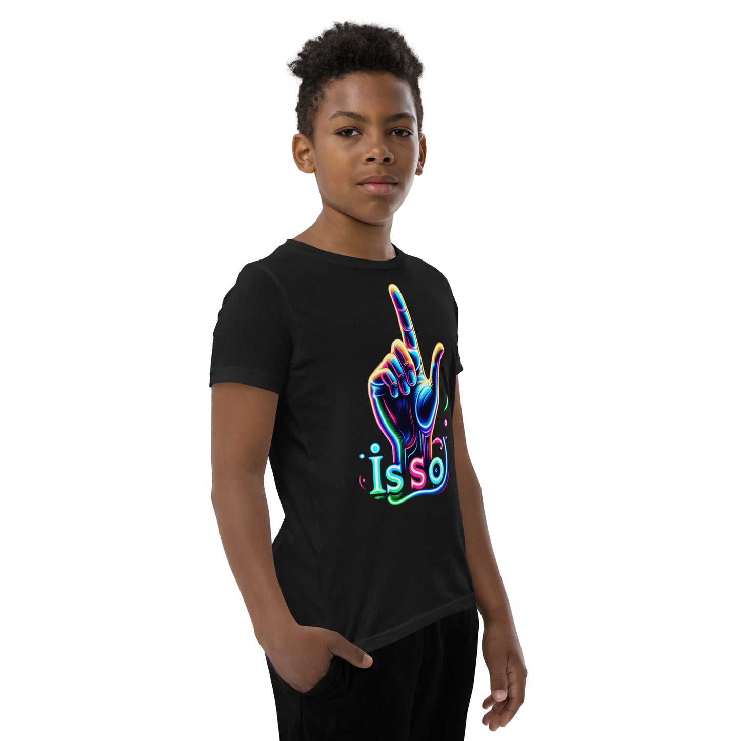 "Is so" Neon-Handgesten T-Shirt | Ischkrass.de für Kinder